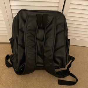 vintage leather backpack